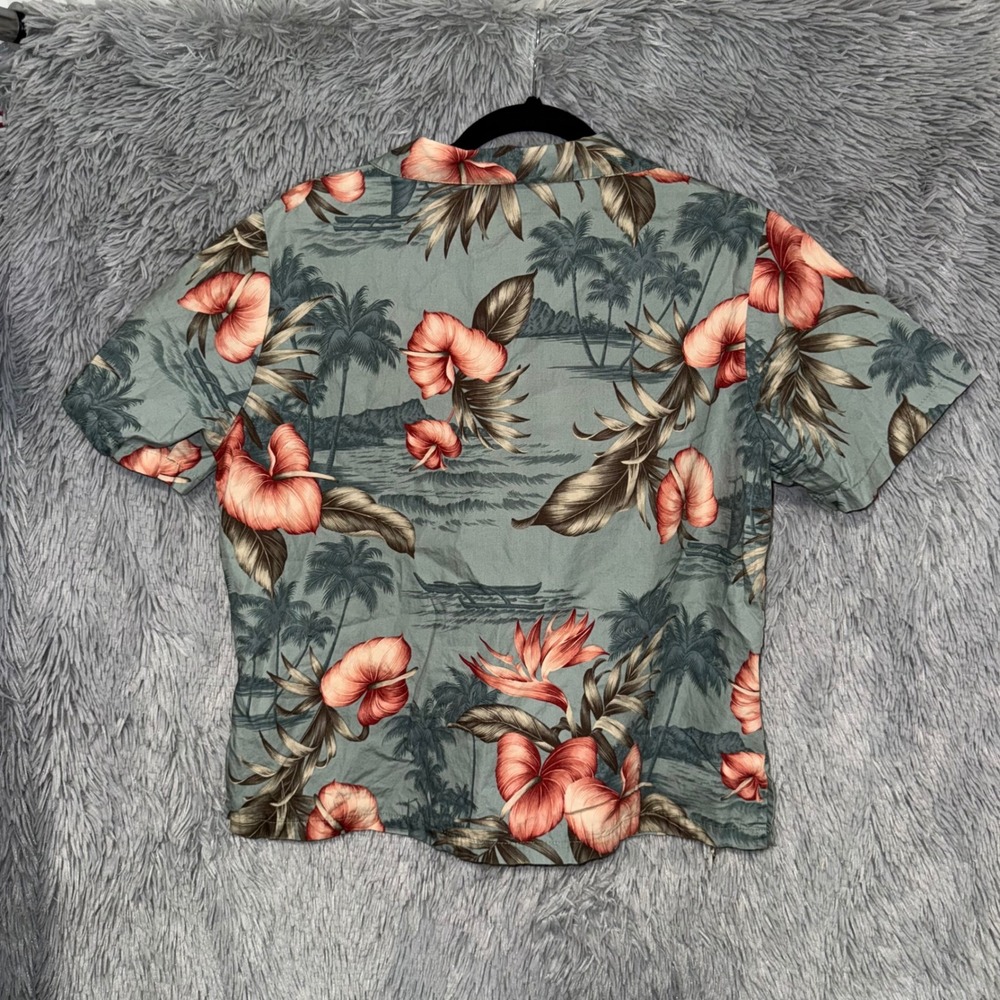 Vintage FASHION Hawaiian Shirt‎ Men's Aloha Tropical  Made in Hawaii